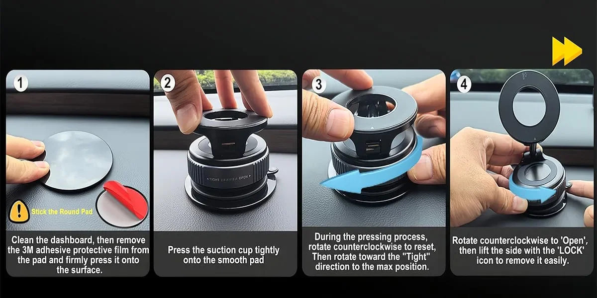 360° Rotating Magnetic Car/Multi-Use Phone Holder