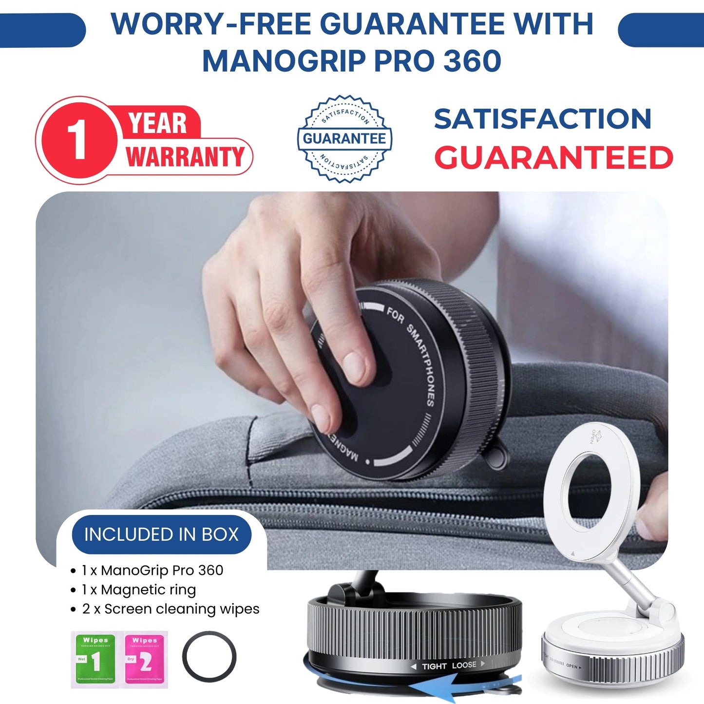 360° Rotating Magnetic Car Phone Holder